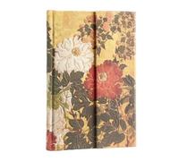 Natsu (Rinpa Florals) Mini Lined Hardback Journal (Wrap Closure)