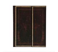 Paperblanks Old Leather Moroccan Ultra Notebook with Lined Pages - Black