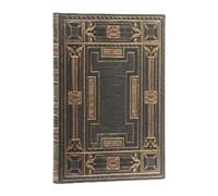 Paperblanks Journal Onyx (Asterales) – Midi Lined Hardback with Elastic Band Closure