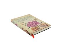 Pink Carnation (Mira Botanica) Midi Lined Softcover Flexi Journal (Elastic Band Closure)