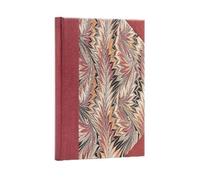 Rubedo (Cockerell Marbled Paper) Midi Unlined Hardcover Journal: Hardcover, 120 gsm, ribbon marker, memento pouch, elastic closure