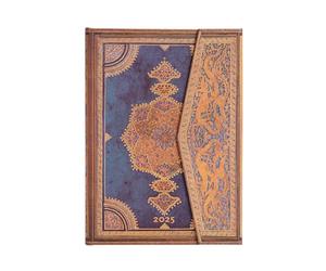 Paperblanks Safavid Indigo Midi Vertical 12 Month Calendar 2025 with Flap Envelope