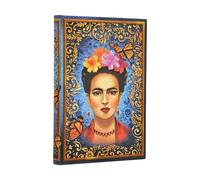 The Colourful Portrait (Viva Frida) Mini Unlined Hardcover Journal (Elastic Band Closure)