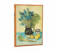 Van Gogh’s Still Life Midi Unlined Hardcover Journal (Elastic Band Closure)