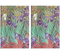 Paperblanks Varzi Dal 1956 2024 Diary 12 Months, Mini, Horizontal, Iris by Van Gogh, Iris by Van Gogh - 9.5 x 14 - Italian version (Pack of 2)