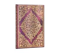 Paperblanks Hardcover Journal - Viola (Diamond Rosette) Midi, Lined, 120 gsm, ribbon marker