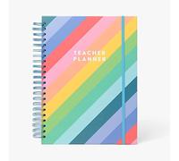Paperchase Rainbow A4 Wiro Teacher Planner, Organiser, Journal, Plan & Prepare Lessons, Academic Lesson Planner