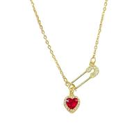 Paperclip Clasp Necklace Trendy Dainty Simple Chain Necklace