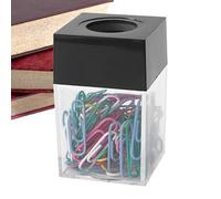 Paperclip Holder - Magnetic Paper Clip Dispenser Organizer,Transparent Papers Clips Dispensers Holder Paperclip Dispenser Organizer Box for Home Desk, School