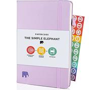 Papercode Daily Planner and Diary 2024-2025 - Undated Day Planner and Appointment Diary w/Gratitude Stickers - Leatherette Weekly Journal, Academic Study Planner - Lilac