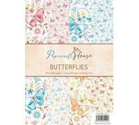 Papercraft House A4 Paper Pack, Butterflies