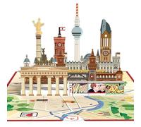 papercrush® Pop-Up Card Berlin - 3D Birthday Card for Men and Women, 3D Giftcard as Travel Voucher for Berlin Trip for Son, Daughter or Grandson, Hotel Voucher for Weekend Trip with Boyfriend