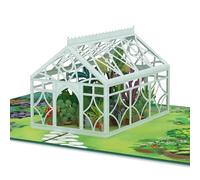 papercrush® Pop-Up Card Greenhouse - 3D Birthday Card for Gardeners (Mom, Wife, Sis), Congratulations Gift Card with Flower Motif for Auntie or Nan, Gift Voucher for Garden Centre or Flowers for Women