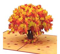 papercrush® Pop Up Card Maple Tree - Autumn 3D Greeting Card for Best Friend, Girlfriend, Wife or Mother - Get Well Soon Card for Colleague - Congratulations Card for Fall Birthdays for Women & Men