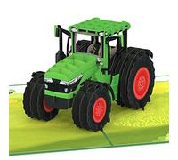 papercrush® Pop Up Card Tractor - 3D Tractor Birthday Card, Funny Congratulations for Children (Boys & Girls), Men and Farmers - Gift Card for Kids Birthday Party of Nephew, Grandson and Son