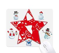 Papercut Zodiac Monkey China Flowers Christmas Snowman Family Star Mouse Pad