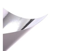 Papercutz A3 Silver Mirror Card High Gloss 250 GSM (4 Sheets) for Craft, Decorations, Card Making, Scrapbooking & Cake Topper, Durable, Coated Finish, Adhesive Friendly & Easy to Cut