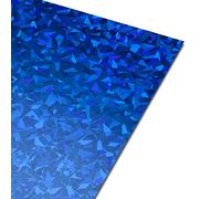 PaperCutz A4 Card Holographic - Pack Size : 10 Sheets (Blue Shards)