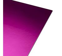 Papercutz A4 Fuchsia Pink Mirror Card High Gloss 250 GSM (10 Sheets) for Craft, Decorations, Card Making, Scrapbooking & Cake Topper, Durable, Coated Finish, Adhesive Friendly & Easy to Cut