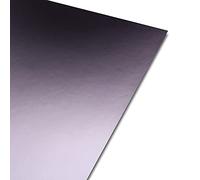 Papercutz A4 Gun Metal Mirror Card High Gloss 250 GSM (10 Sheets) for Craft, Decorations, Card Making, Scrapbooking & Cake Topper, Durable, Coated Finish, Adhesive Friendly & Easy to Cut