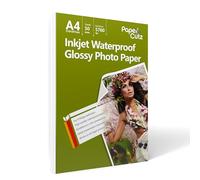 Papercutz A4 Inkjet Printer Photo Paper, 100 Sheets (160 GSM), Single Side Gloss, Versatile Printer Paper, Printing Paper, Universal Inkjet Printer Friendly, Photo Printer Paper
