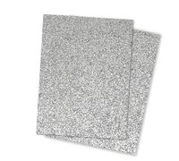 Papercutz A4 Silver Glitter Card 250 GSM (10 Sheets), Zero Shed Glitter Cardstock for Cardmaking, Sparkle Card, Glitter Craft Card, Colourful Craft Paper
