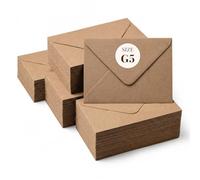 Papercutz Recycled Fleck G5 Greeting Card Envelopes, Natural Brown Envelopes for 5 x 7 Cards, Invitations, Postcards & Business Mail, Gummed Diamond Flap Seal, Pack of 250, 110 GSM, 133 x 184 mm
