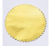 PaperDirect Gold Foil Embossed Scallop Edge Certificate Seals, 102 Pack