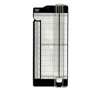 Paperfuel Paper Trimmer Board 6", Cuts and Scores Straight Sharp Lines, for Scrapbooking, Cardmaking and Other Crafts, Black/White