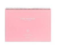 PAPERIAN Believe TIME Tracker - A4 Size Wirebound Undated Study Planner/to do List/Scheduler (Pink)