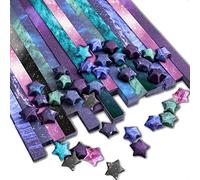 Paperkiddo 800 Sheets Origami Paper Craft Folding Paper Different Starry Sky Model Premium Quality Paper for Children Arts and Crafts 24 cm x 1.2 cm