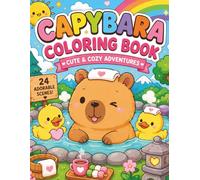Paperkite Cute Capybara Coloring Book for Kids: Adorable Capybara Coloring Pages with Cute Routine, Chill Vibes, Cozy Scenes & Relaxing Fun.