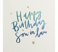Paperlink Cloud Nine Son-in-Law Contemporary Birthday Card from Foil & Embossed Finish - for Him