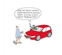 Paperlink Dad the Traffic Warden complimented my driving today. Left me a note saying Parking Fine