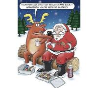 Paperlink Santa Claus DNA Test Funny Christmas, 130mm x 181mm,
