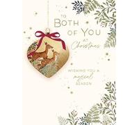 Paperlink To Both Of You Christmas Card, Single - Special Couple Eco-Friendly Xmas Cards with Envelope Printed In England
