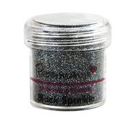 Papermania 1 oz Embossing Powder, Black Sparkle