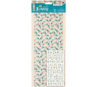 Papermania 106-Piece Sew Lovely Canvas Alphabet Stickers