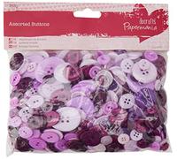 Papermania 250 g Assorted Buttons, Purple