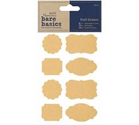 Papermania 32-Piece Bare Basics Kraft Parenthesis Stickers, Brown