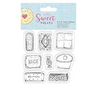 Papermania 4 x 4 Clear Stamp - Sweet Treats - Biscuits & Cakes