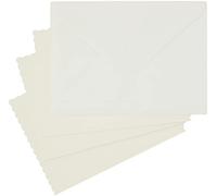 Papermania 5 x 7-inch 300 GSM Scalloped Card Blanks and Envelopes, Pack of 12, Cream