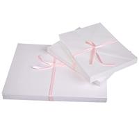 Papermania 5 x 7 Plain White Greetings Card Blanks + Envelopes (50pk) - White