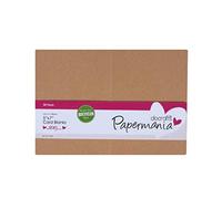 Papermania 5 x 7 Cards/Envelopes, Pack of 50, 300gsm, Kraft, 5 x 7, Card Making Set for Birthday Card, Thank You Cards, Valentines, Baby Shower, Wedding Card and More! Ideal for Home Crafting