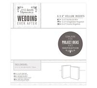 Papermania 6 x 6-Inch Wedding Vellum Inserts