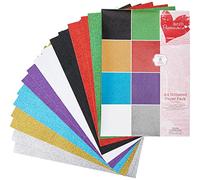 Papermania A4 Glittered Paper, Pack of 16