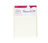 Papermania A6 300 gsm Textured Card Blanks and Envelopes, Pack of 10, Cream