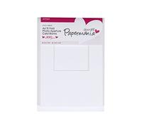 Papermania A6 300 gsm Tri Fold Window Photo Aperture Cards and Envelopes, Pack of 10, White