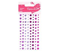 Papermania Adhesive Stones Assortment 104 Pieces, Heather, Craft Embellishments, Stickers, Scrapbooking, Card Making, Crafting Supplies
