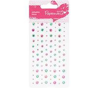 Papermania Adhesive Stones Assortment (104 Pieces) - Iridescent